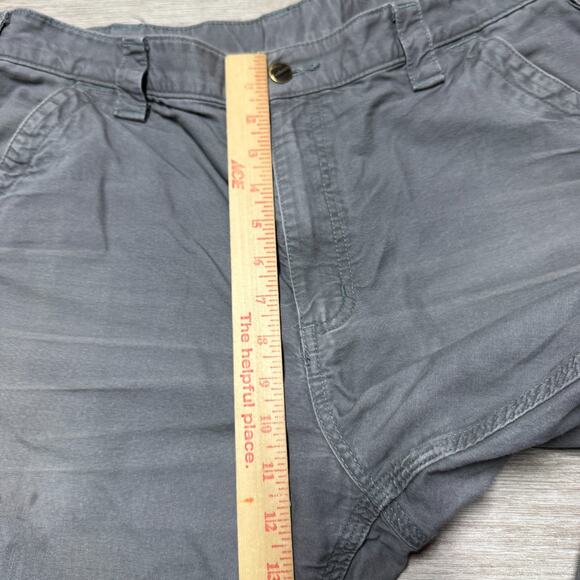 Carhartt Canvas Carpenter Pants Mens 36x30 Dungaree Gray Workwear B151 FAT - Picture 7 of 7
